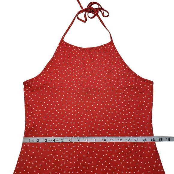 SHEIN Heart Printed Haltered Backless Dress Sz XL - Picture 9 of 15